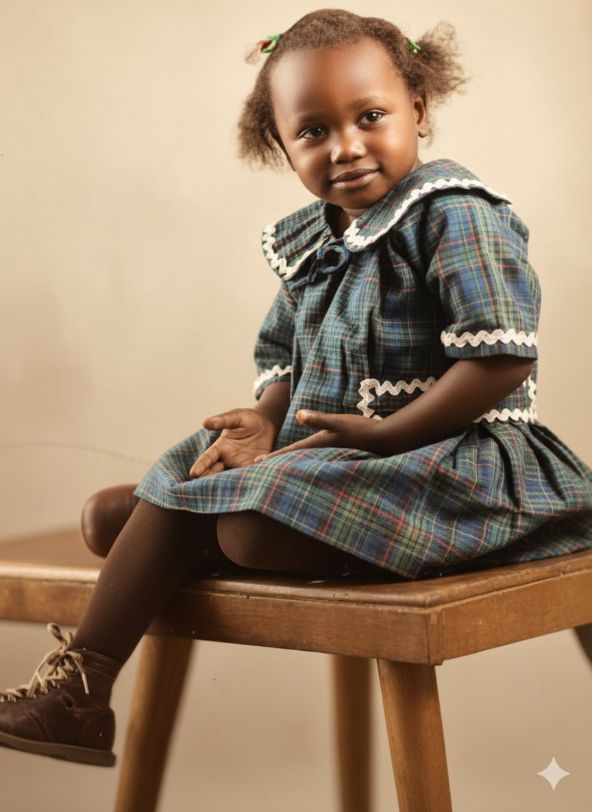 After enhancement - crystal clear restored photo